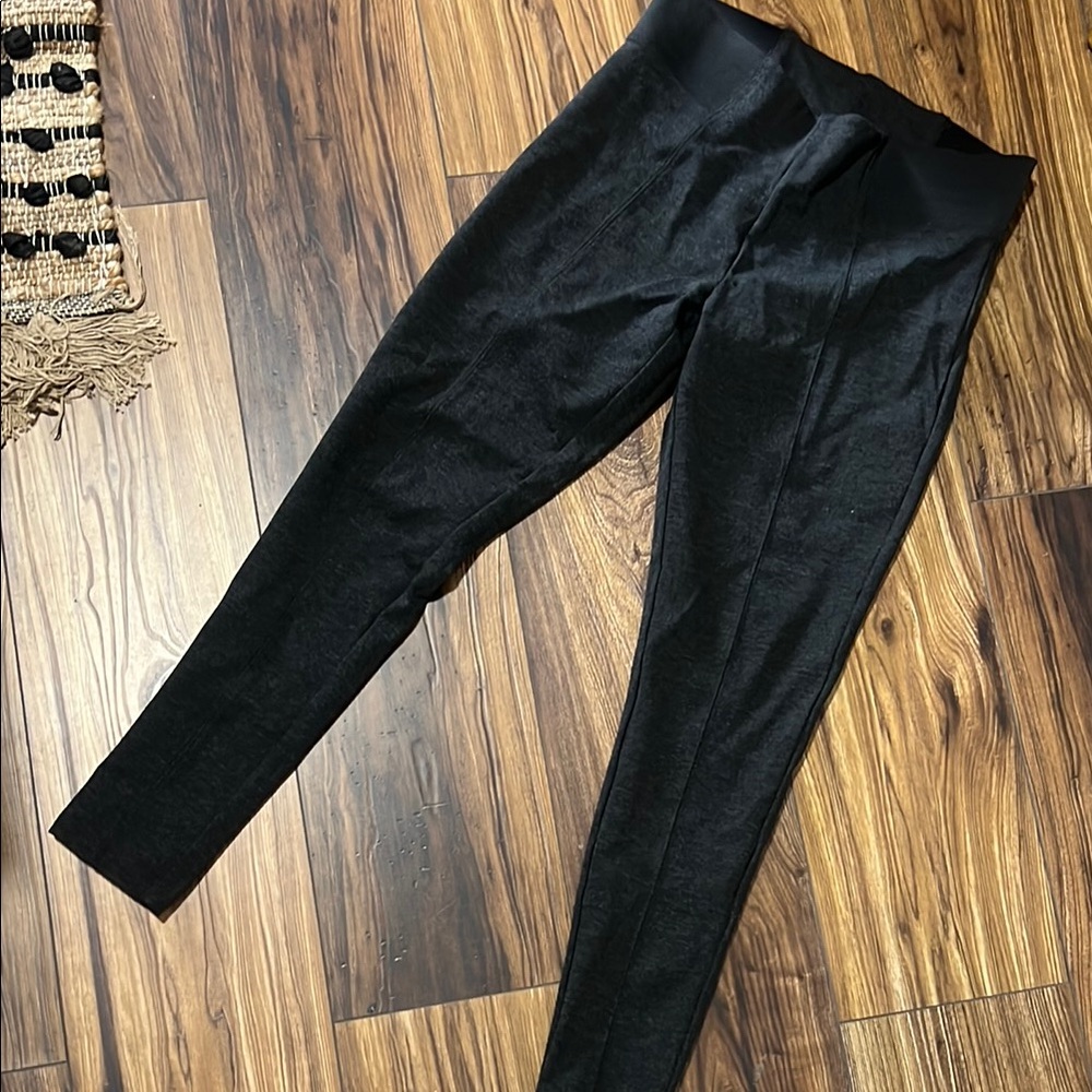 Gray riding style leggings